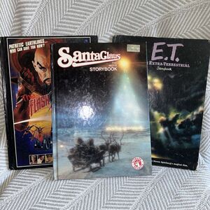 1980s Movie Based Storybooks E.T., Flash Gordon, Santa Claus With Color Pictures